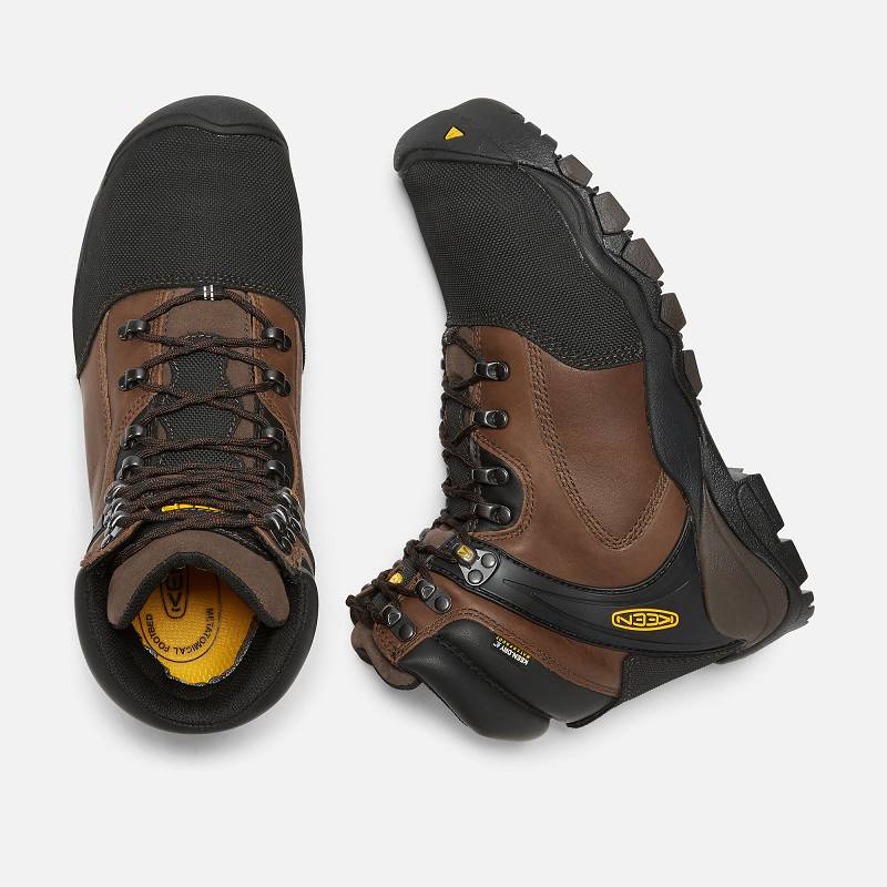 Keen Louisville MET 6" Steel Toe Arbeitsschuhe Herren DE-24503 Slate Black - Keen Herrenschuhe Braun